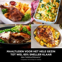 Ninja Foodi FlexDrawer Mega Dubbele Airfryer XXL - 10.4 Liter - Twee Kookvakken of Één MegaZone - Heteluchtfriteuse - Wit - AF500EUWH — thumbnail 4