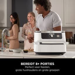 Ninja Foodi FlexDrawer Mega Dubbele Airfryer XXL - 10.4 Liter - Twee Kookvakken of Één MegaZone - Heteluchtfriteuse - Wit - AF500EUWH — thumbnail 10