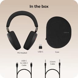 Bluetooth Hoofdband Koptelefoon Jabra EVOLVE3 85 LINK390C Zwart — thumbnail 8