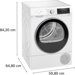 Siemens iQ500 WQ43G1DANL - Warmtepompdroger - 9 kg - AutoDry - Wit — thumbnail 8
