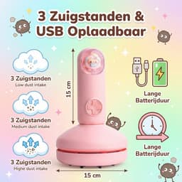 Draadloze Mini Stofzuiger - Draagbare Kruimeldief voor Auto en Huis - Compacte Handstofzuiger - Oplaadbaar & Sterke Zuigkracht — thumbnail 4