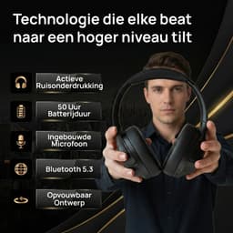 VolkanoX VXH100 - Bluetooth Koptelefoon - Hoofdtelefoon - Over Ear Koptelefoon - Active Noise Cancelling - Oplaadbaar — thumbnail 6