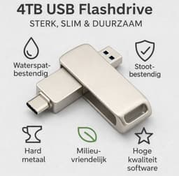 4TB usb flashdrive 2in 1 | USB-C Stick | externe oplag | Dual Geheugenstick | USB 3.1 | Plug & Play | Universeel | Geschikt voor smartphones, laptop, tablets, PC en meer partybox |mobile |Extra opslagruimte,samsung android — thumbnail 10