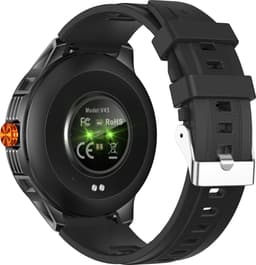 Knobbout 1.46” Sport Smartwatch met Extra Lange Batterijduur – 1000mAh - LED-zaklamp & kompas - AI Spraakassistent - Bluetooth Bellen - 100+ Sportmodi, IP68 Waterdicht -Zwart Silicone — thumbnail 14