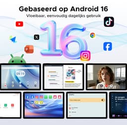 Aorlym P11 Tablet - 48GB RAM+128GB ROM/TF 2TB - Android 16 - 11 inch tablet 90Hz - T7250 - 8800mAh - 13MP+5MP - Gemini AI - Widevine L1 - Face ID - 5G WIFI - Dubbele luidsprekers - Pen, toetsenbord, muis - Zwart — thumbnail 4