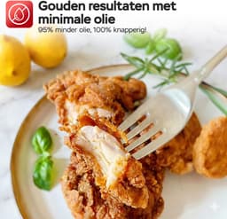 Turbotronic AFG6 Airfryer XXL met glazen bak- BPA & PFAS Vrij - 6L - Heteluchtfriteuse - Dual Heating - 50ºC tot 180ºC - 8 Kookprogramma's - Zwart — thumbnail 8