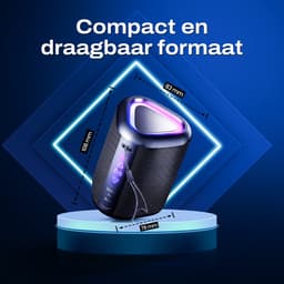 Artix Essentials - S1 - Bluetooth Speaker - Draadloze Speaker - IPX6 Waterdicht - 12 Uur Accu - RGB Verlichting — thumbnail 2