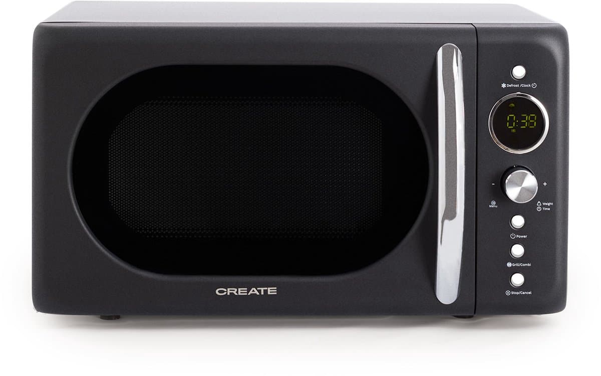 CREATE - Digitale magnetron-grill 900 W - Zwart - MICROWAVE RETRO — afbeelding 1