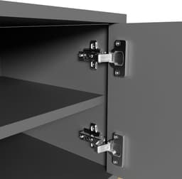 Tv-kast met laden - Lowboard meubel - Media opbergen - Gestructureerde deur - 170 x 40 x 455 cm — thumbnail 4