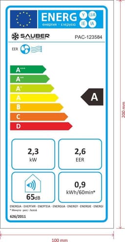 Honeywell HG9CESALKK - 9000BTU - Mobiele Airco - Met verlichting - Afstandsbediening - Digitaal display — thumbnail 2