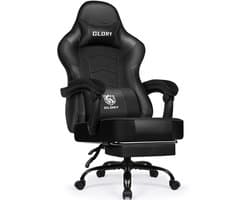 Hiaonyx Gaming Stoel - 170° Verstelbare Rugleuning - Gaming Stoel met inklapbare Voetsteun - racerstijl - Geïntegreerde Armleuningen - Maximale Belastbaarheid 150kg