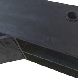 Tv-Meubel - Dressoir Media Console - Woonkamer Opbergen - Industriële Stijl - 200cm Breed - Zwart — thumbnail 4