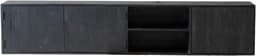 Tv-Meubel - Dressoir Media Console - Woonkamer Opbergen - Industriële Stijl - 200cm Breed - Zwart — thumbnail 1