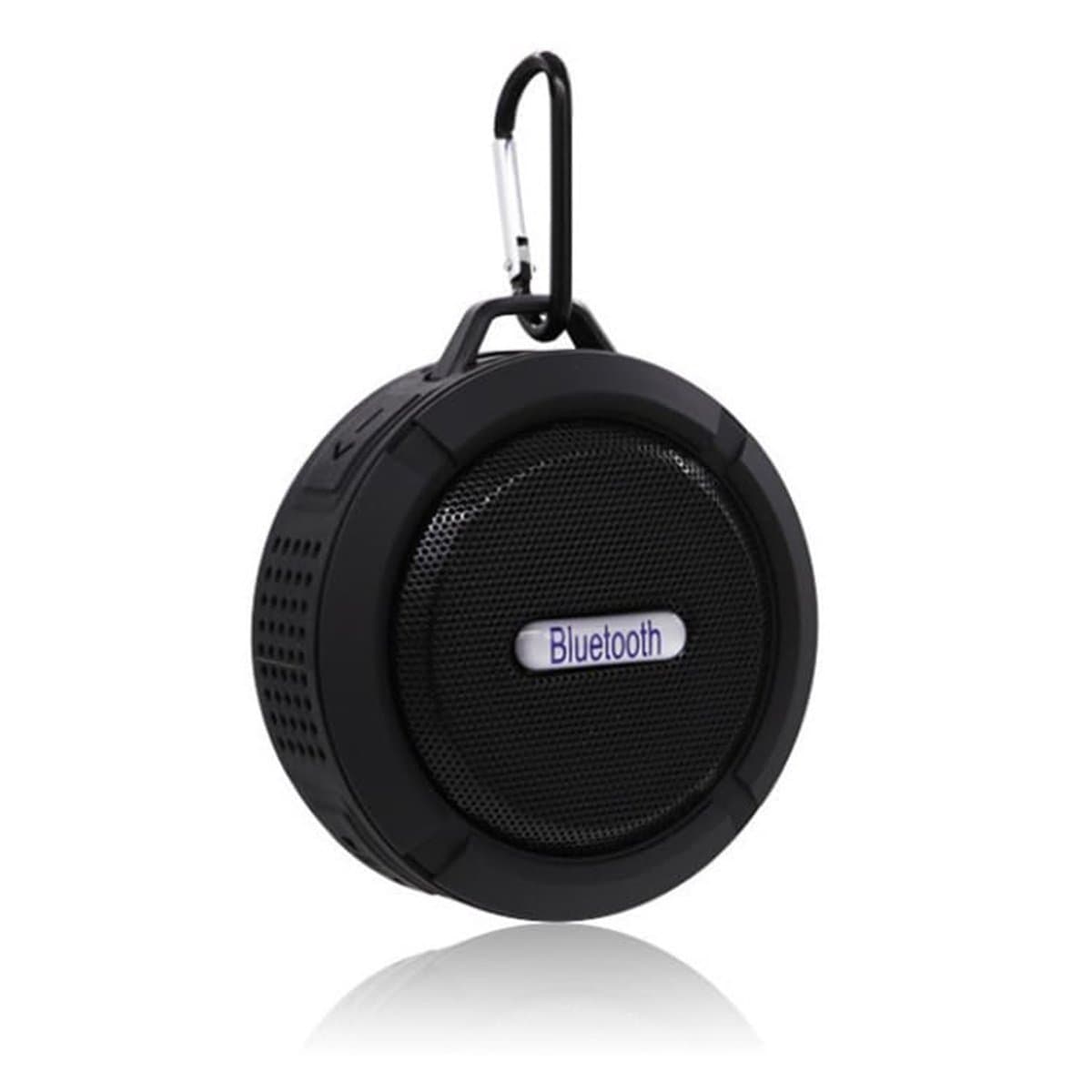 QTTVBTNA -Douche Speaker - Badkamer Speaker - Shower Speaker - Draagbare Speaker - Bluetooth Speaker - Met Zuignap - Waterproof - USB Oplaadbaar - 9*3cm - Zwart — afbeelding 1