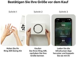 ULTRAHUMAN Ring AIR – Smart Ring | Geen maandabonnement | Bepaal eerst de juiste maat met de Sizing Kit | Slaaptracker - Hartslagmeter - Fitnesstracker – Air Gold – Size 12 — thumbnail 16