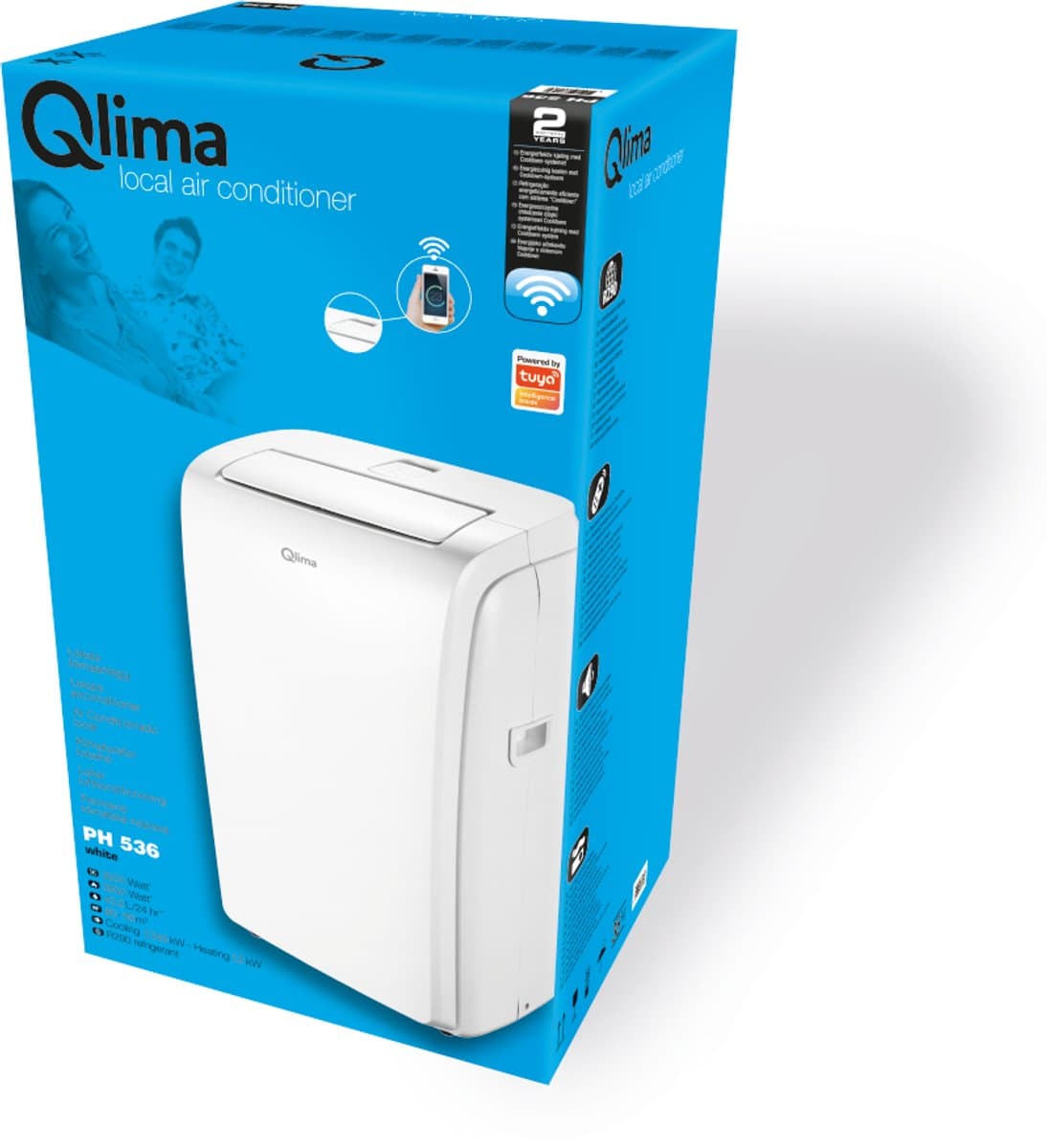 Qlima Airco - H 536 (Wit) - Portable Airconditioner met Verwarming — afbeelding 1