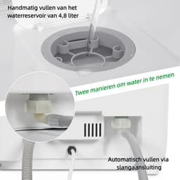 Puluomis Mini Vaatwasser - Afwasmachine - Vrijstaand - 3 Couverts - 7 Wasprogramma's - Incl. Bestekmandje - Zwart — thumbnail 7
