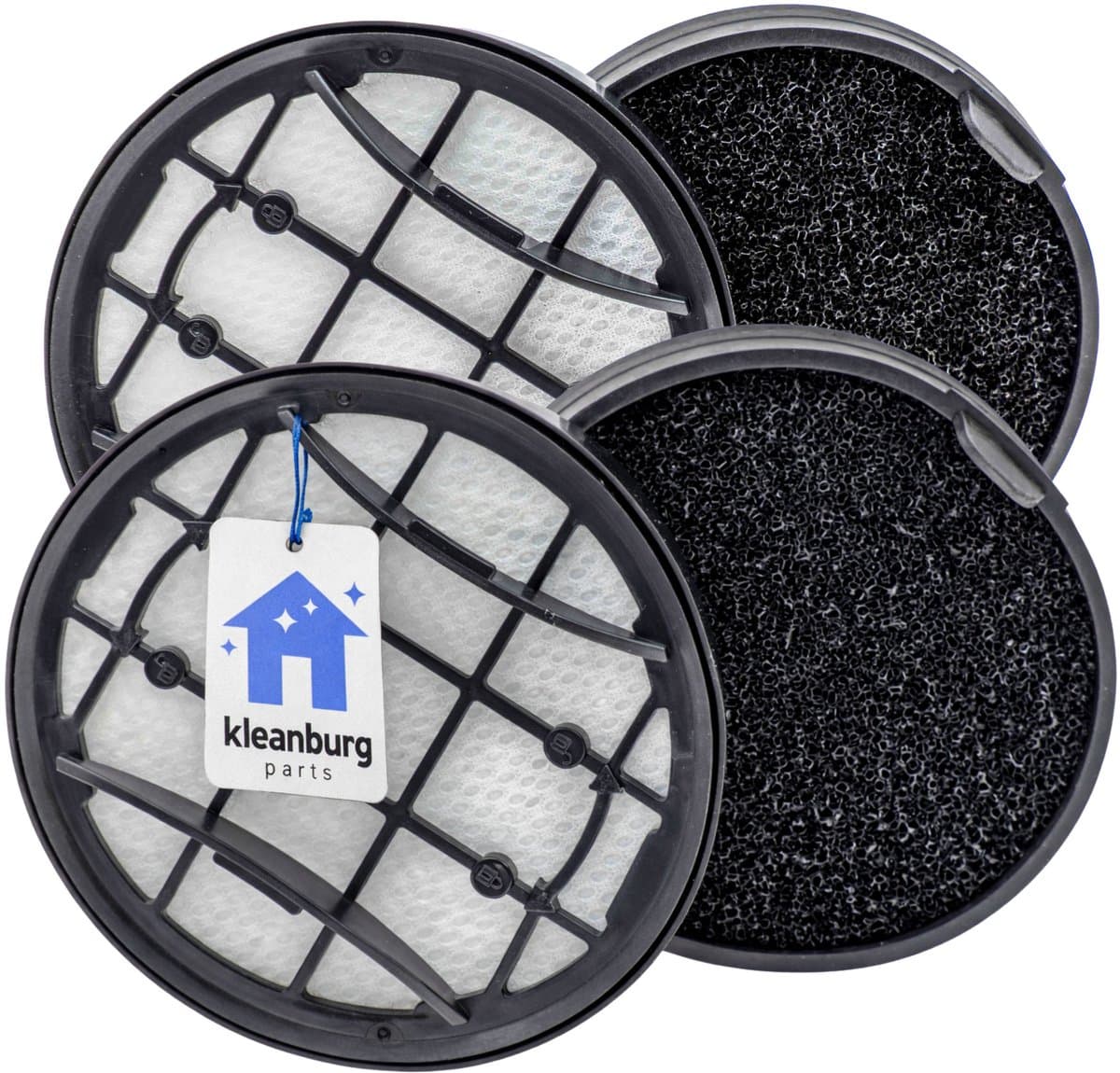 Kleanburg filterset geschikt voor Philips VC7000 en VC8000 serie, vervangt XV1681/01, 2 complete sets, wasbaar, voor XC7053 XC7055 XC7057 XC8055 XC8057 — afbeelding 1
