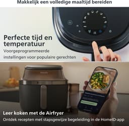 Philips Airfryer Single Basket 5000-serie met Stoomfunctie – NA541/00 – SteamClean - SteamFry – 7,2L – Tot 6 personen — thumbnail 9