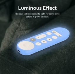 Google TV Streamer (4K) Silicone Case elektrisch blauw voor Remote | Optimale bescherming & Perfecte pasvorm | Meerdere kleuren verkrijgbaar — thumbnail 3