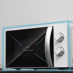 SNJY® Magnetron Vrijstaand - Microgolf - Microwave - 20L Capaciteit - 700W - Wit — thumbnail 5