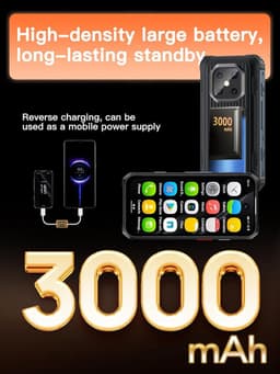 Mini Smartphone Android 12 IP68 Waterdicht Robuust Met 6GB+128GB Opslag — thumbnail 6