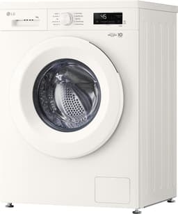 LG F4X1008NWH wasmachine 8 kg met Direct Drive motor voor stille, duurzame prestaties. Spa Steam™ voor hygiënisch wassen. ThinQ slimme bediening. Energie‑label A. Compact design voor dagelijks gemak — thumbnail 3