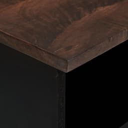 TV Kast Hout - Media Meubel - Opbergen Entertainment - Massief Mangohout - 100x33.5x46 cm - Walnoot Afwerking — thumbnail 2