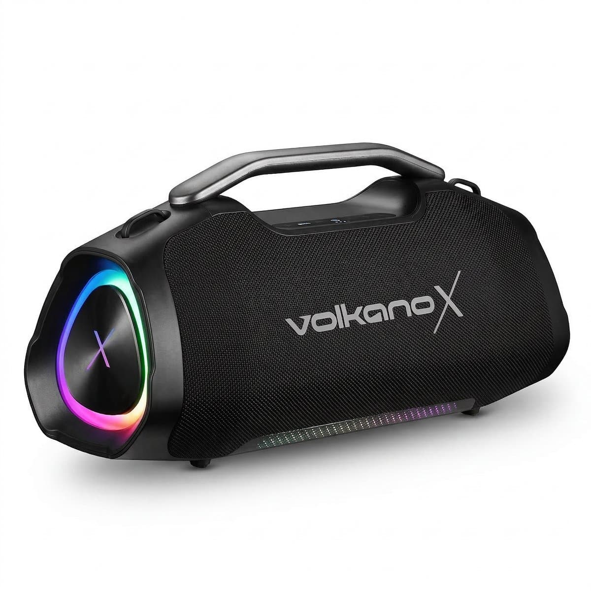 VolkanoX Ignite Ultra Bluetooth Speaker - Muziek box - 180W Partybox met RGB Verlichting - Spatwaterdicht - FM Radio - TWS - Zwart — afbeelding 1