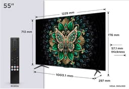 TCL 55C61K | 55" 4K Ultra HD QD-Mini LED Smart TV | Google TV | Dolby Vision IQ | 144Hz (2025) — thumbnail 4