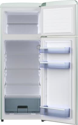 Helvetia Retro Koelvriescombinatie HRDPER206EMG1 - Muntgroen - 144 cm Hoog - 4ster Vriezer - Vintage - 206 Liter — thumbnail 3