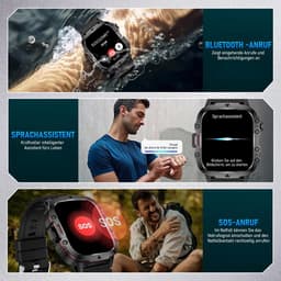Manike QX11 Smartwatch – 1,96 inch AMOLED Display - Hartslag & Bloeddrukmeting - SpO₂ - Slaaptracking - Multisport - IP68 Waterdicht - 7 Dagen Batterij - Android & iOS Compatibel - Meldingen - Stappenteller - Sporthorloge - Activity Tracker — thumbnail 13