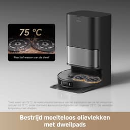 Dreame L40 Ultra AE – Zelfreinigende Robotstofzuiger met Warmwater Dweilsysteem, 19.000 Pa Zuigkracht & Automatisch Leegstation - Zwart — thumbnail 18