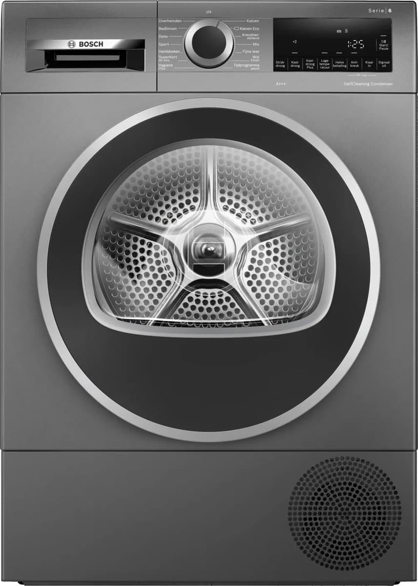Bosch WQG235DINL Warmtepompdroger A+++ Zwart — afbeelding 1