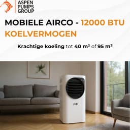 Aspen AX4008 Mobiele Airco - Mobiele Airco - 3,25 kW - 12000 BTU - Koeling & Verwarmen — thumbnail 3