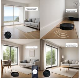 Velours Max® - Robotstofzuiger met Dweilfunctie - Robot Stofzuiger - Slimme Navigatie - Met Laadstation - Automatisch Oplaadstation - Dweilrobot - Huisdieren - Robotstofzuigers met Dweilfunctie - Robotstofzuigers - Stofzuiger - Stofzuigers — thumbnail 14