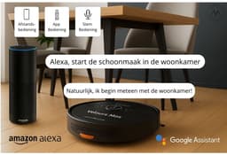 Velours Max® - Robotstofzuiger met Dweilfunctie - Robot Stofzuiger - Slimme Navigatie - Met Laadstation - Automatisch Oplaadstation - Dweilrobot - Huisdieren - Robotstofzuigers met Dweilfunctie - Robotstofzuigers - Stofzuiger - Stofzuigers — thumbnail 10