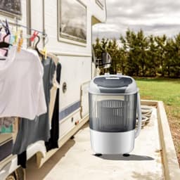 CLGP® Mini Wasmachine met Centrifuge - Voor Kleine Wasgoed - Meerdere Programma's - Wit — thumbnail 5
