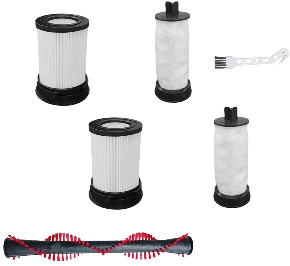 Replacements® onderdelen geschikt voor Miele Triflex HX1 – Borstel + 2 HEPA Filters — afbeelding 1