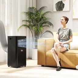 HOMCOM-Draagbare airconditioner-ABS-30.5x32.5x67.8cm-Zwart — thumbnail 8