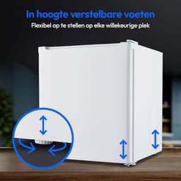 Nurion Mini Koelkast - 40L - Kleine ijskast - Vrijstaand - Compact - Wit - Minibar — thumbnail 6