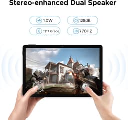 DOOGEE Tablet U11-Android 15 -11 inth 90 Hz-16 GB RAM+ 128 GB ROM/TF 2TB - Dubbele boxluidsprekers - 8580 mAh - Face ID - 5G WiFi - Widevine L1 - GPS - Zwart — thumbnail 3