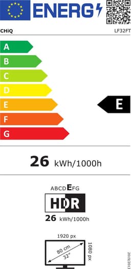CHiQ LF32FT - Smart TV 32 Inch - Full HD - Metalen Randloos - Google TV - Dolby Audio - HDMI - Nieuw — thumbnail 2