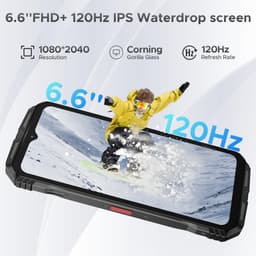 DOOGEE S118 Pro 5G - Robuuste Smartphone - Robuuste Telefoon - 32GB RAM + 512GB ROM (2TB/TF) - 10800 mAh/33W - 6,6 inch 120Hz - 108 MP + 20 MP Nachtzicht - Dual SIM 5G - GPS - NFC - Zwart — thumbnail 9