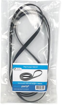 Poly-V snaar 1930H7 met ribbels | Aandrijfsnaar o.a. voor wasmachine | Lengte 1930 mm met aan de binnenzijde 7 ribbels | O.a. geschikt voor AEG, Electrolux, Zanker en Zanussi | Multaparts® huismerk — thumbnail 2
