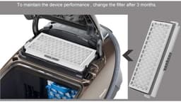 HEPA Airclean Plus 50-filters - 2 stuks geschikt voor Miele Complete C3 Powerline - S8340 stofzuiger - Air Clean SF-HA 50 geschikt voor C2 C3 Compact C1 C2-2 - Supremery 2-pack vervangende onderdelen — thumbnail 5