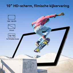 Hotlight MB1001 - Android 15 Tablet - 10.1 inch - 20(3+17)GB RAM/64GB ROM– 5000mAh - Zwart — thumbnail 3