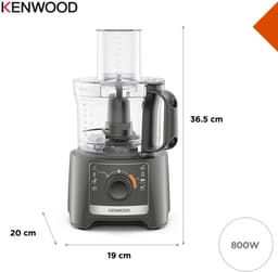 Kenwood MultiPro Compact - FDP31.170GY - Foodprocessor - Grijs — thumbnail 7