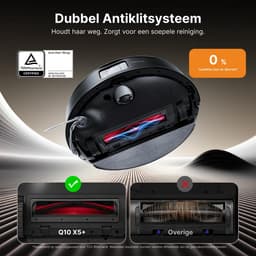 Roborock Q10 PF+ - Robotstofzuiger met dweilfunctie - 10000Pa - Dubbele anti-klit - automatisch wissen - LiDAR-navigatie - 8 mm automatisch liftend mopsysteem - verboden zone - S8+/Q8 Max+ upgrade (Q10 X5+) — thumbnail 8