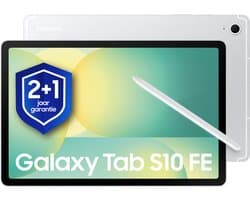 Samsung Galaxy Tab S10 FE - WiFi - 128GB - Silver + 1 jaar extra garantie